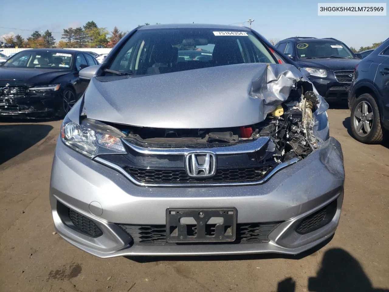 2020 Honda Fit Lx VIN: 3HGGK5H42LM725969 Lot: 75164354