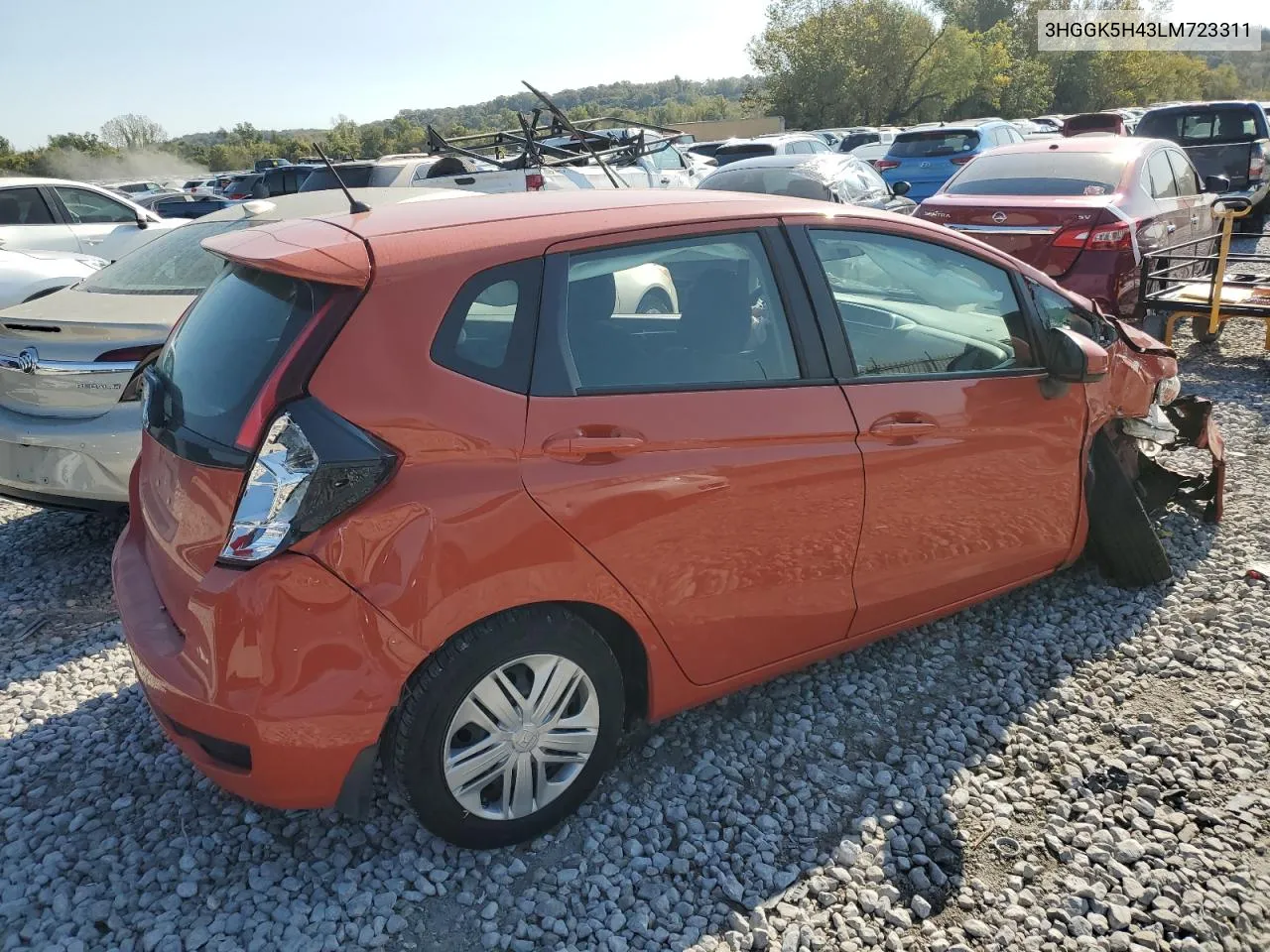 2020 Honda Fit Lx VIN: 3HGGK5H43LM723311 Lot: 75652094