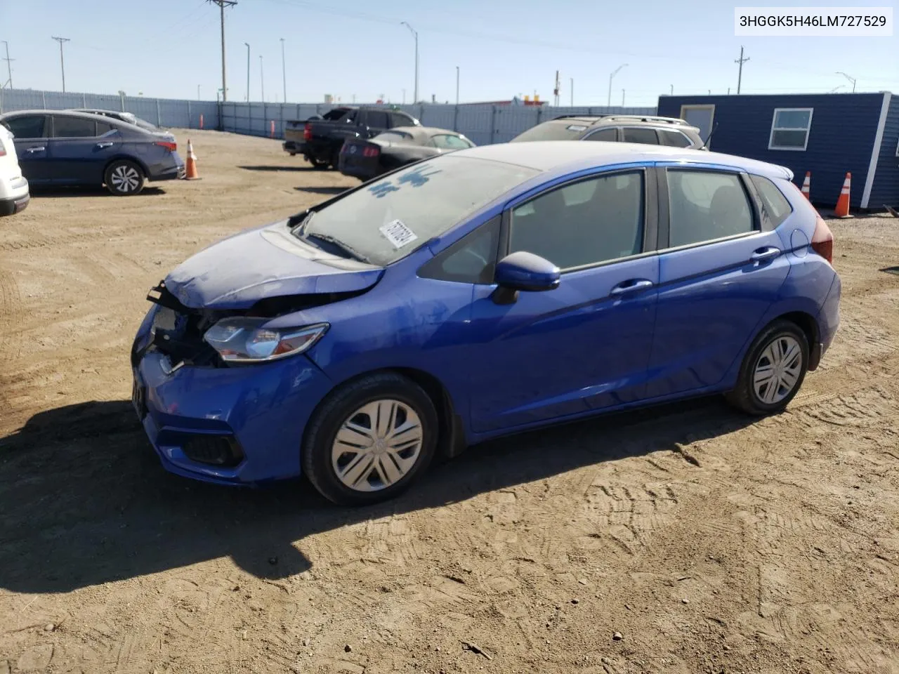 2020 Honda Fit Lx VIN: 3HGGK5H46LM727529 Lot: 75707624