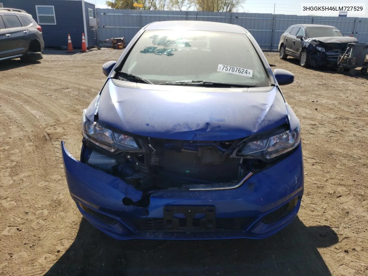 2020 Honda Fit Lx VIN: 3HGGK5H46LM727529 Lot: 75707624