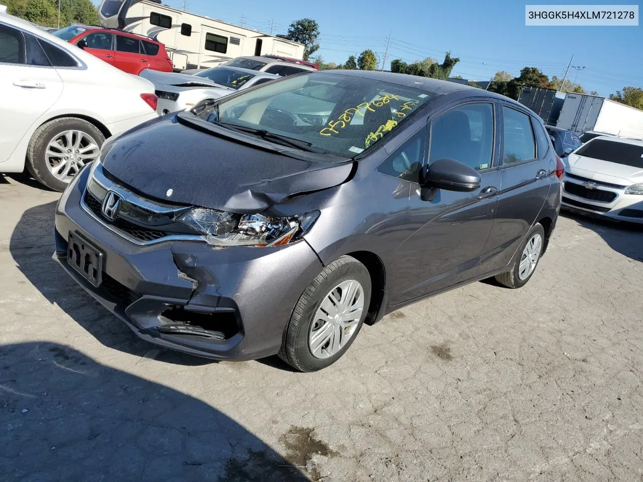 2020 Honda Fit Lx VIN: 3HGGK5H4XLM721278 Lot: 75877684