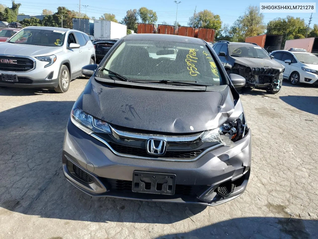 2020 Honda Fit Lx VIN: 3HGGK5H4XLM721278 Lot: 75877684