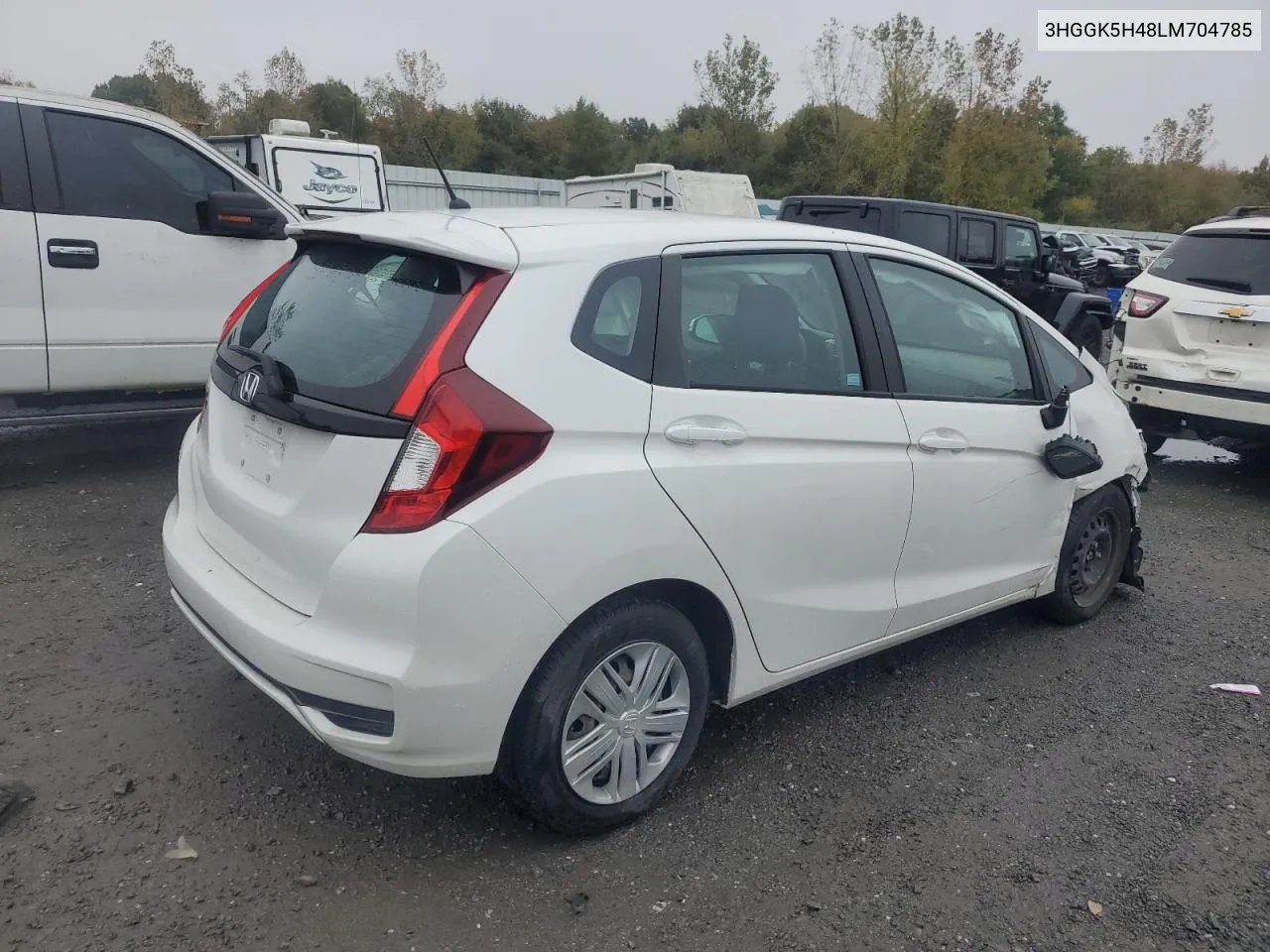 2020 Honda Fit Lx VIN: 3HGGK5H48LM704785 Lot: 75906674