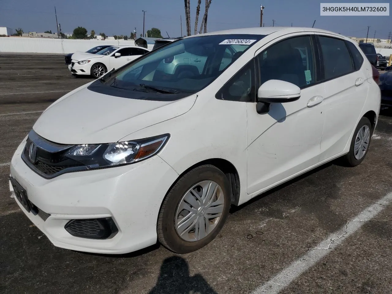 2020 Honda Fit Lx VIN: 3HGGK5H40LM732600 Lot: 76076824