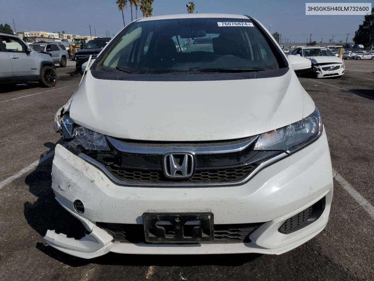 2020 Honda Fit Lx VIN: 3HGGK5H40LM732600 Lot: 76076824