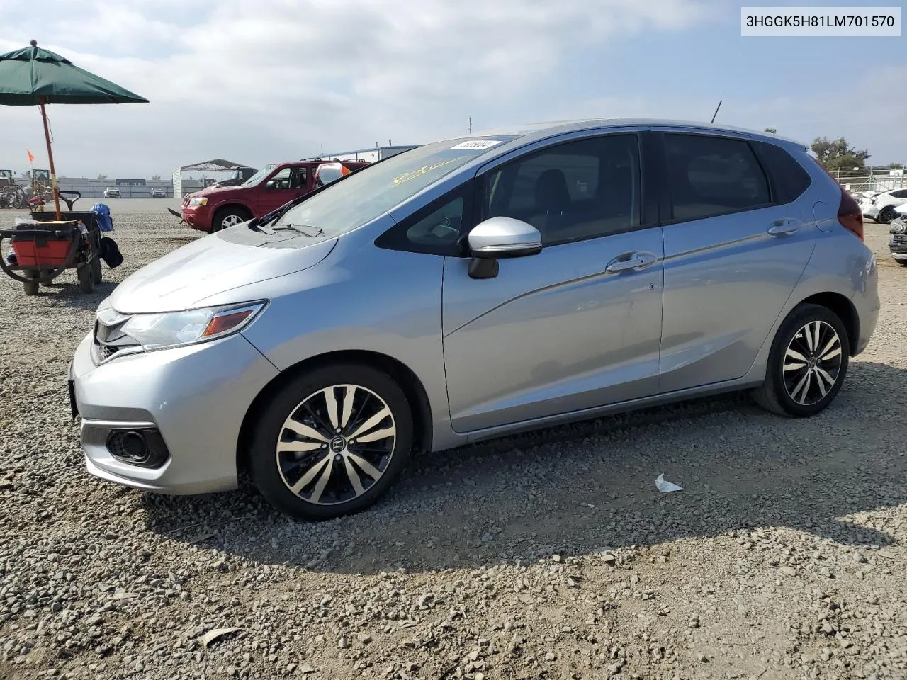 2020 Honda Fit Ex VIN: 3HGGK5H81LM701570 Lot: 76089004