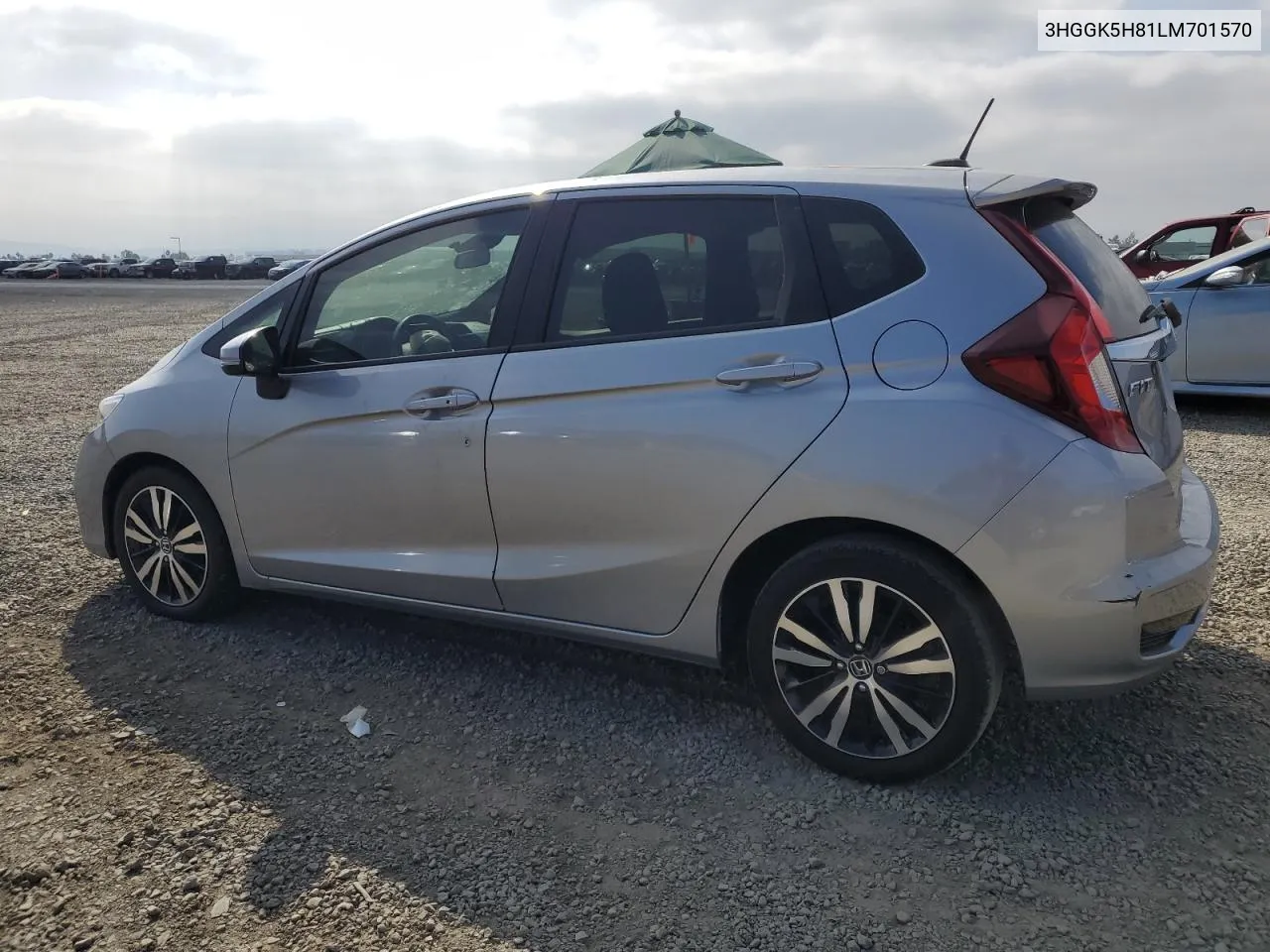 2020 Honda Fit Ex VIN: 3HGGK5H81LM701570 Lot: 76089004