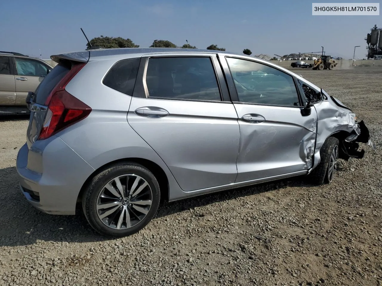 2020 Honda Fit Ex VIN: 3HGGK5H81LM701570 Lot: 76089004