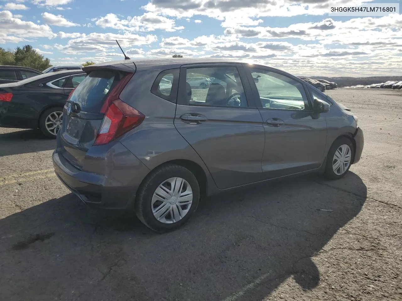 2020 Honda Fit Lx VIN: 3HGGK5H47LM716801 Lot: 76151654