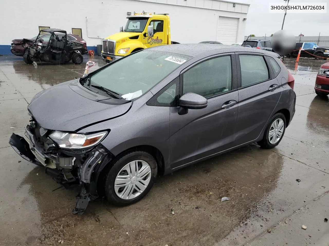 2020 Honda Fit Lx VIN: 3HGGK5H47LM726034 Lot: 76755684