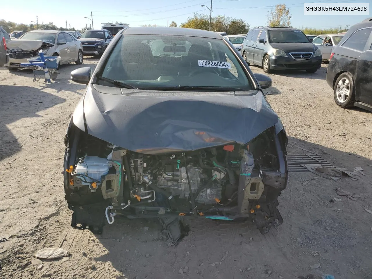 2020 Honda Fit Lx VIN: 3HGGK5H43LM724698 Lot: 76926054