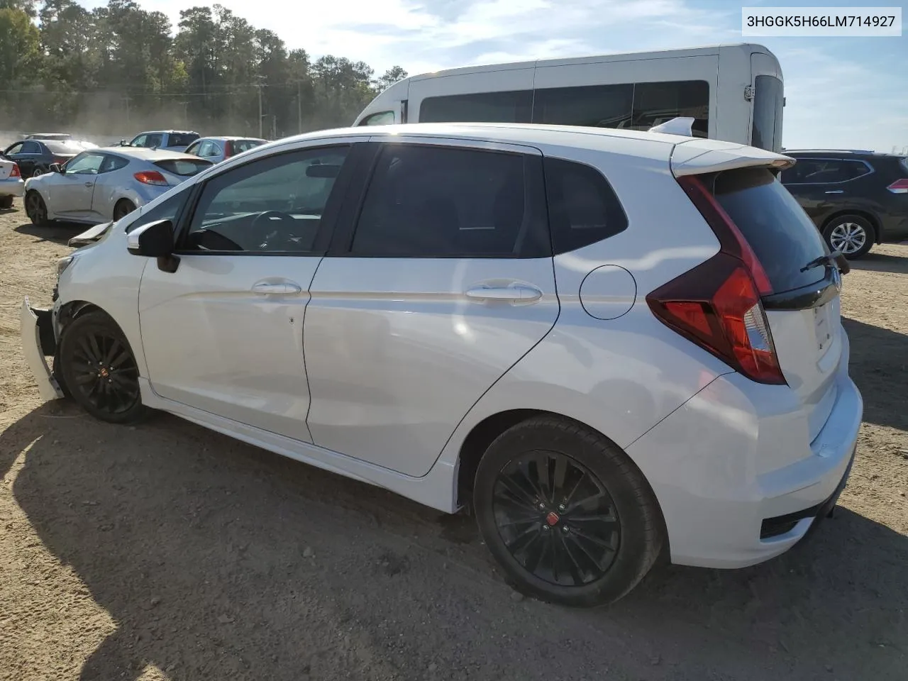 2020 Honda Fit Sport VIN: 3HGGK5H66LM714927 Lot: 77471164