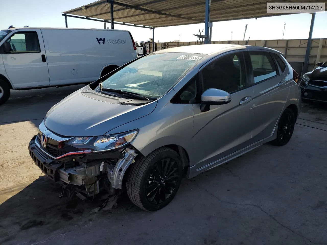 2020 Honda Fit Sport VIN: 3HGGK5H60LM714227 Lot: 77692174