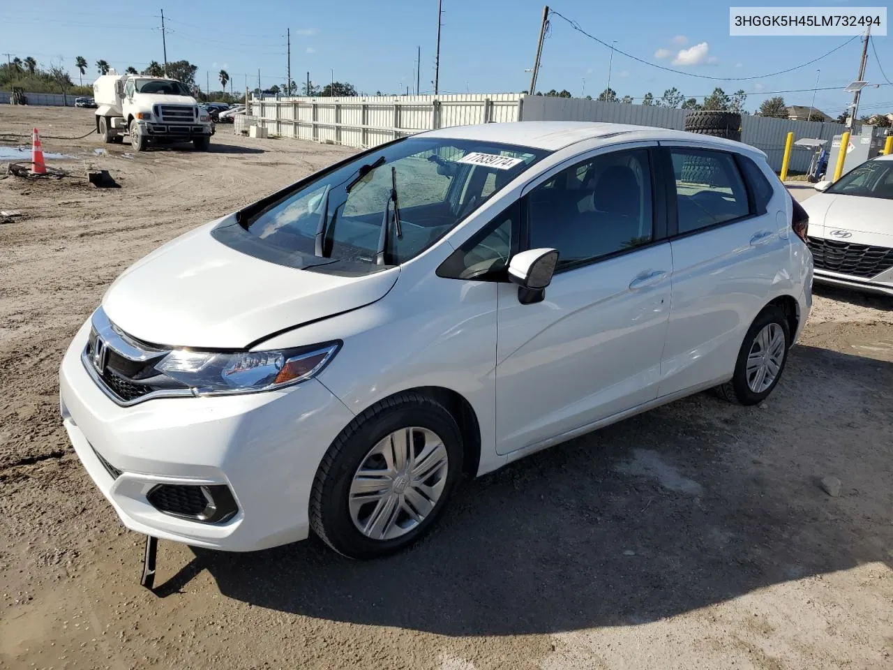 2020 Honda Fit Lx VIN: 3HGGK5H45LM732494 Lot: 77839774