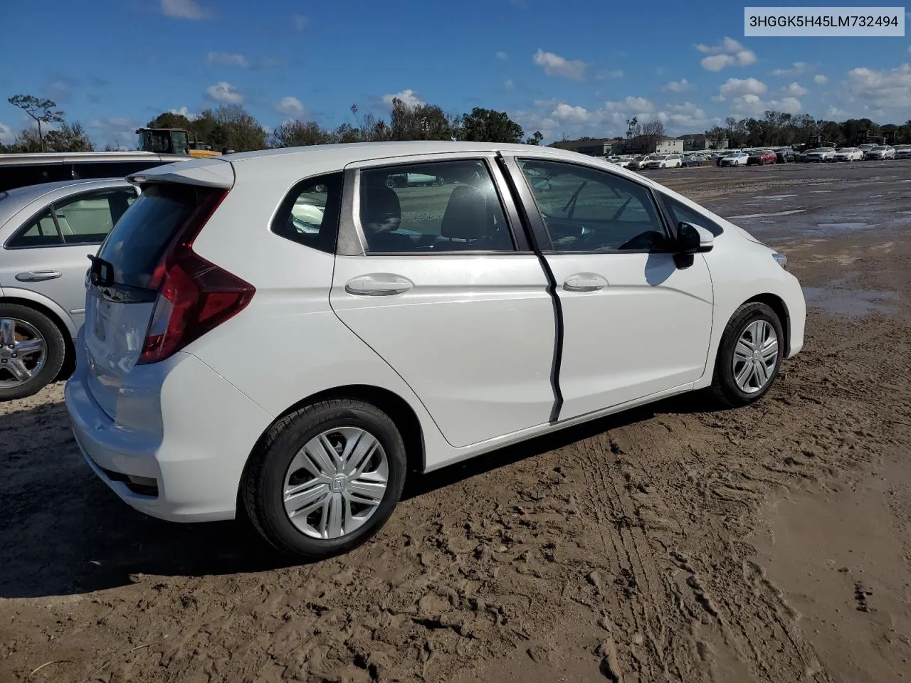 2020 Honda Fit Lx VIN: 3HGGK5H45LM732494 Lot: 77839774