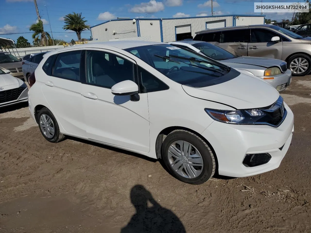 2020 Honda Fit Lx VIN: 3HGGK5H45LM732494 Lot: 77839774