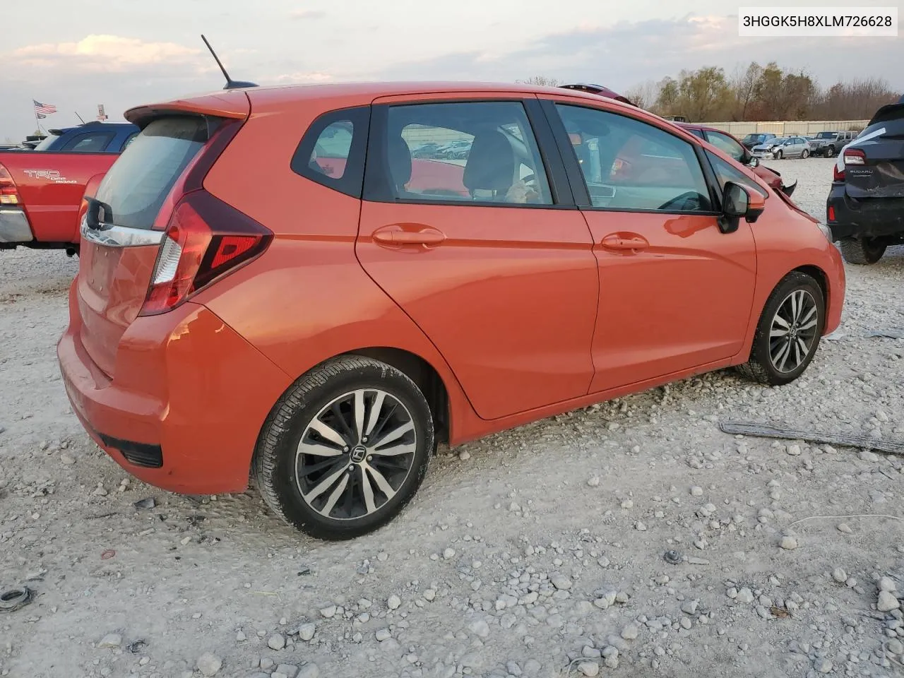 2020 Honda Fit Ex VIN: 3HGGK5H8XLM726628 Lot: 78318944