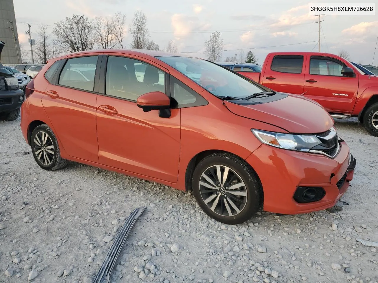 2020 Honda Fit Ex VIN: 3HGGK5H8XLM726628 Lot: 78318944