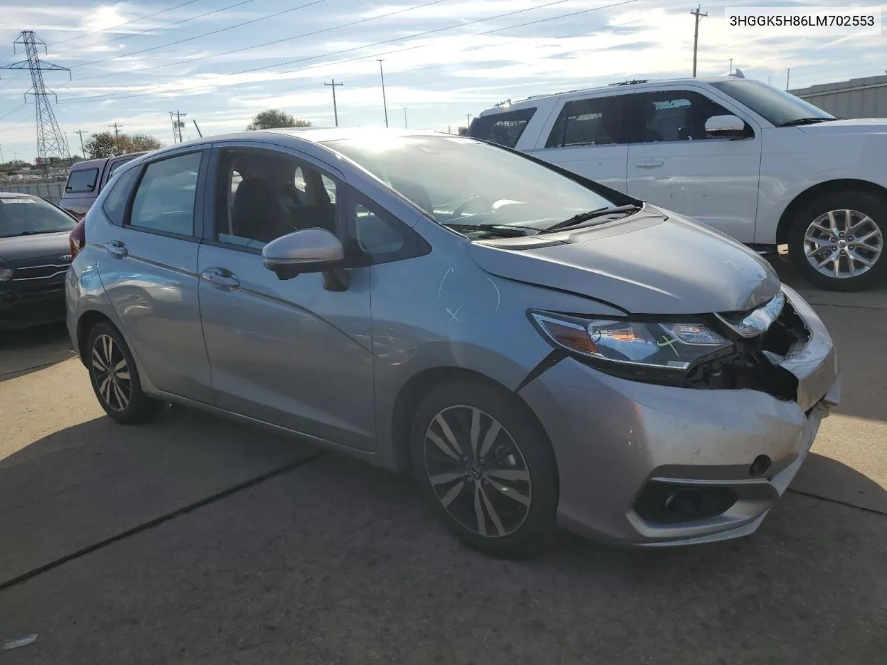 2020 Honda Fit Ex VIN: 3HGGK5H86LM702553 Lot: 79917744