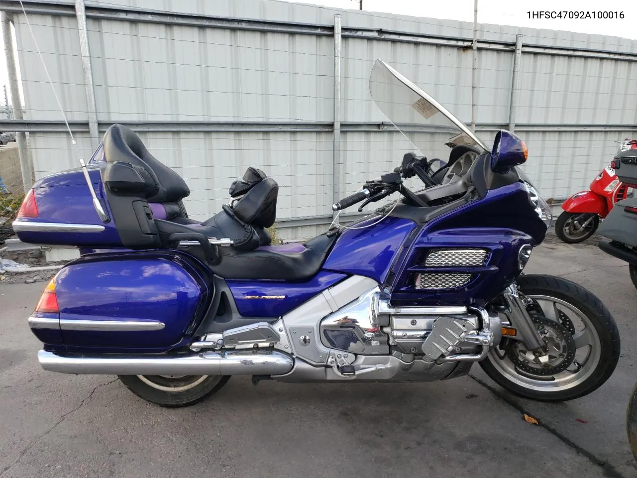 2002 Honda Gl1800 VIN: 1HFSC47092A100016 Lot: 75714564