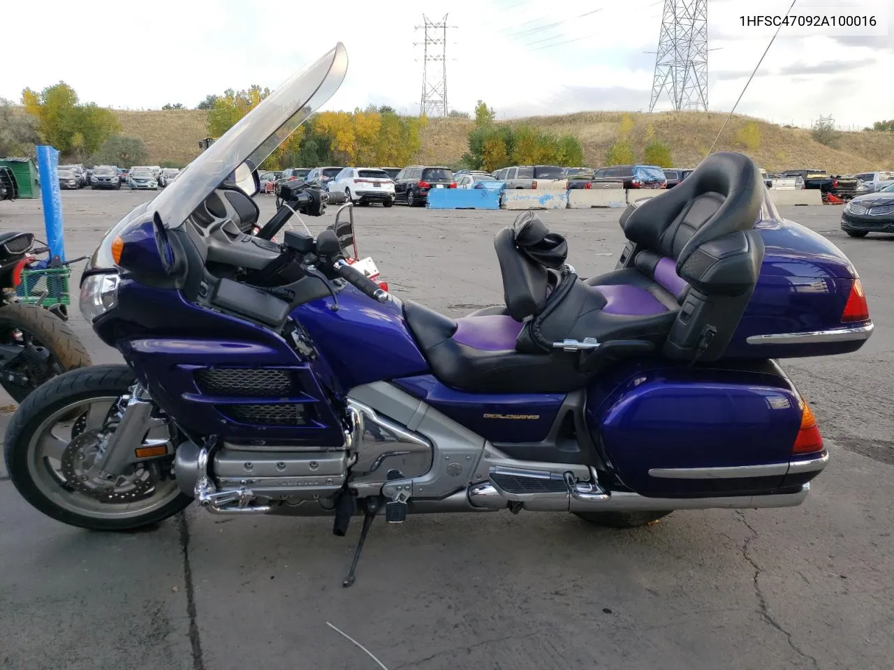 2002 Honda Gl1800 VIN: 1HFSC47092A100016 Lot: 75714564