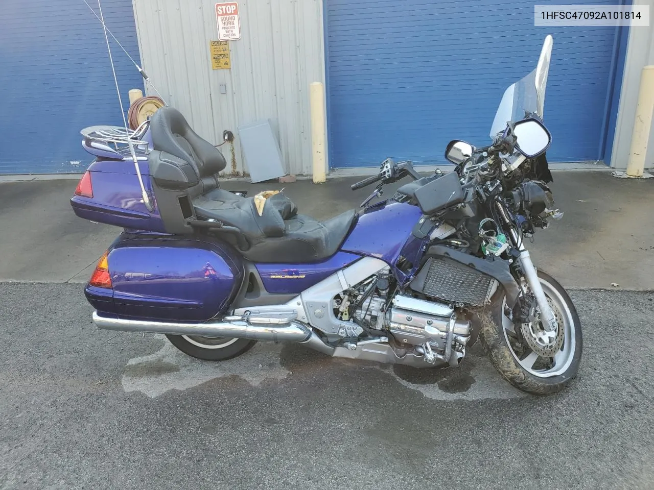 2002 Honda Gl1800 VIN: 1HFSC47092A101814 Lot: 78376884