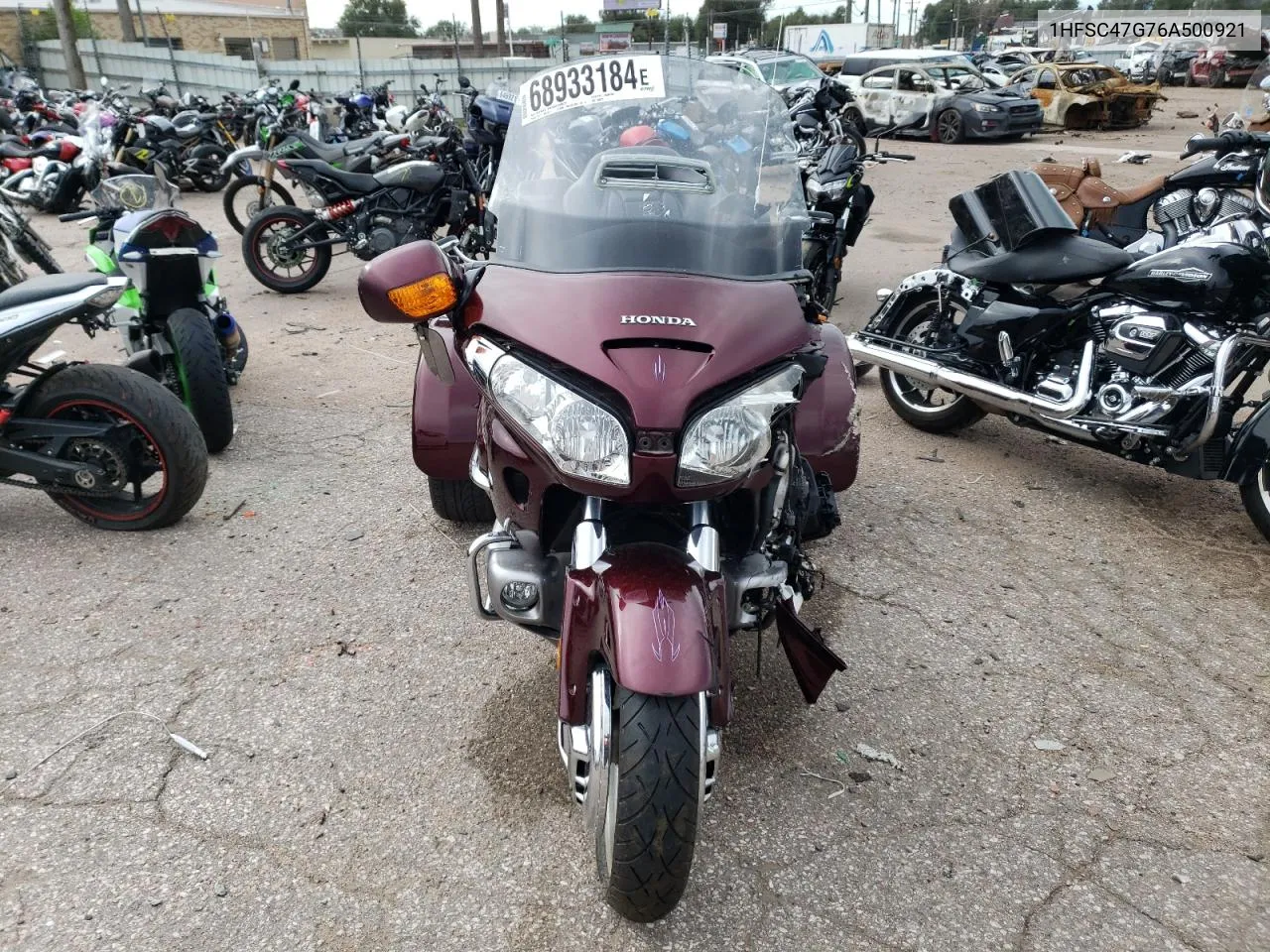 2006 Honda Gl1800 VIN: 1HFSC47G76A500921 Lot: 68933184