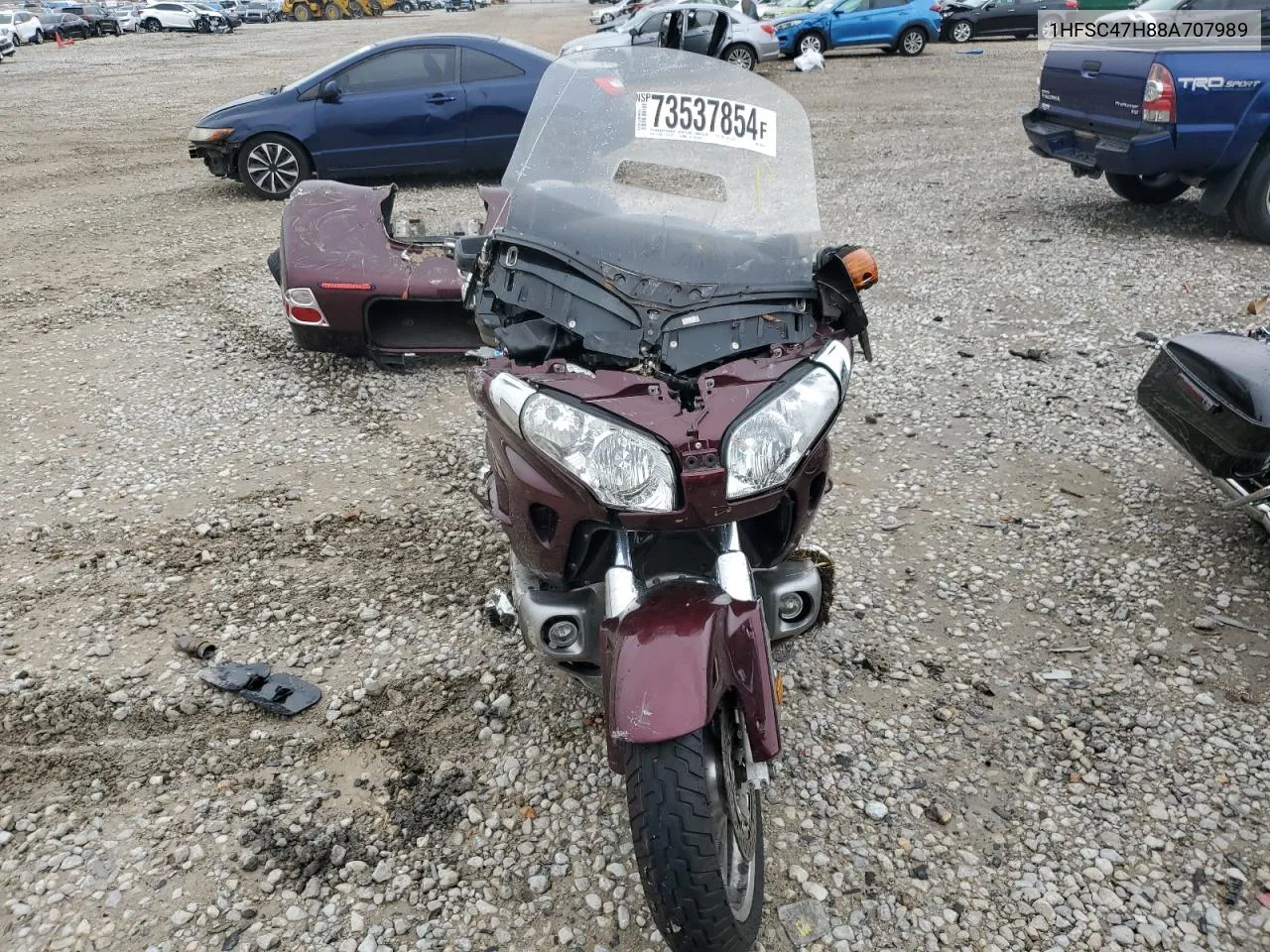 2008 Honda Gl1800 VIN: 1HFSC47H88A707989 Lot: 73537854