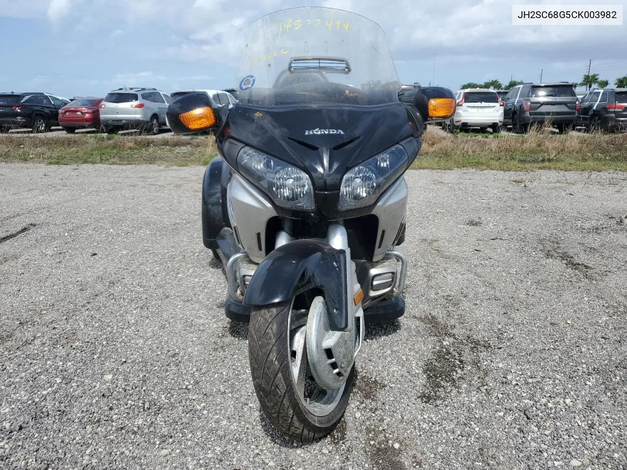 2012 Honda Gl1800 VIN: JH2SC68G5CK003982 Lot: 74577474