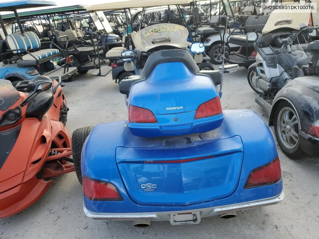 2013 Honda Gl1800 G VIN: JH2SC68G1DK100016 Lot: 74866424