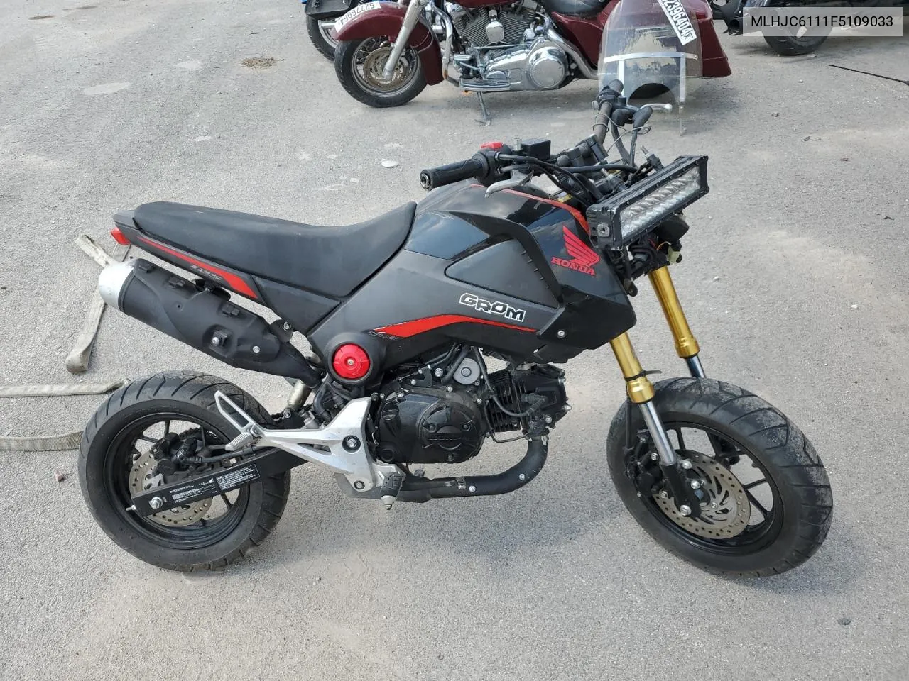 2015 Honda Grom 125 VIN: MLHJC6111F5109033 Lot: 62817184