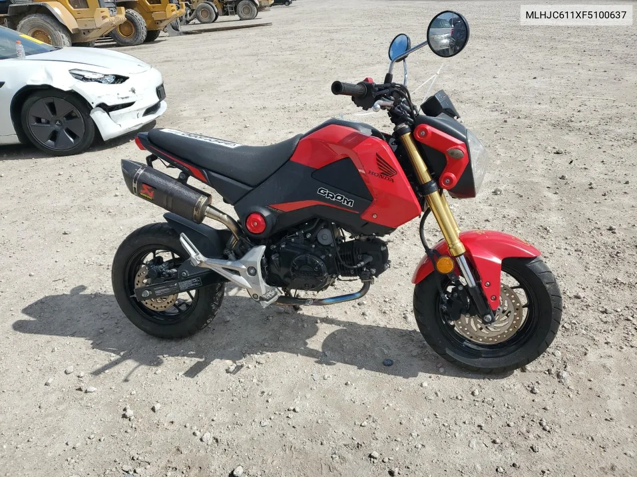 2015 Honda Grom 125 VIN: MLHJC611XF5100637 Lot: 75691544