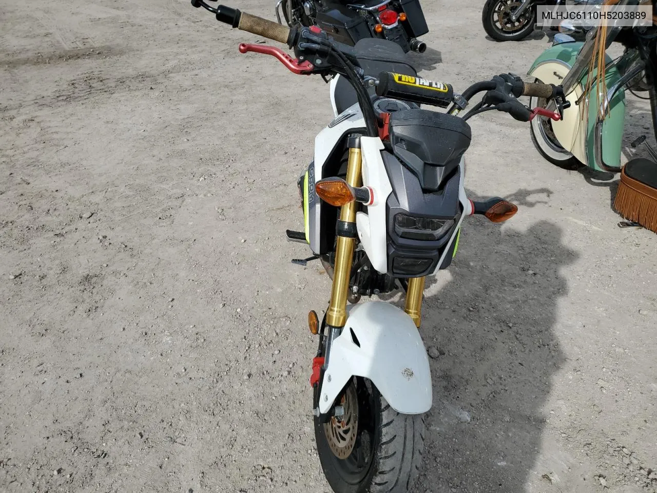 2017 Honda Grom 125 VIN: MLHJC6110H5203889 Lot: 75834784