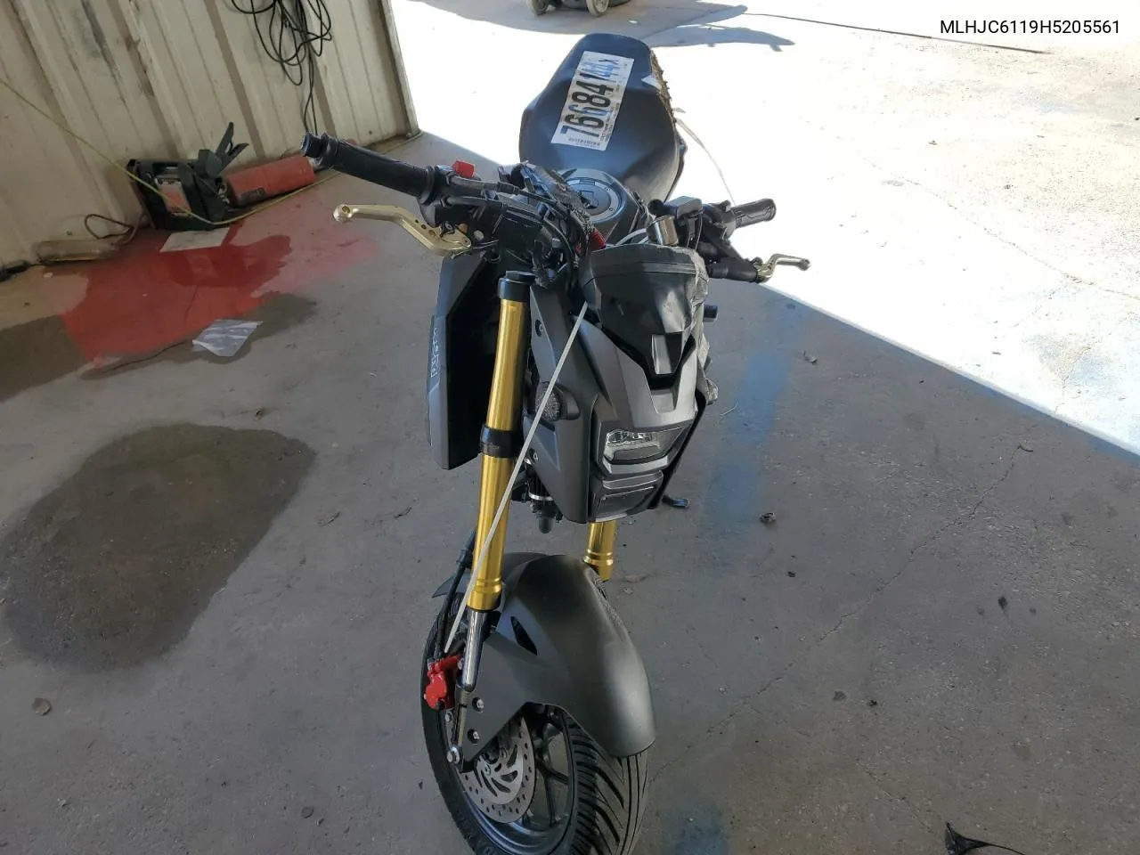 2017 Honda Grom 125 VIN: MLHJC6119H5205561 Lot: 76684144