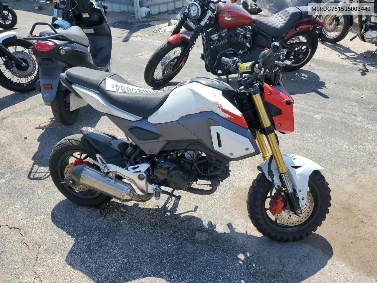 2018 Honda Grom VIN: MLHJC7515J5003449 Lot: 63525884