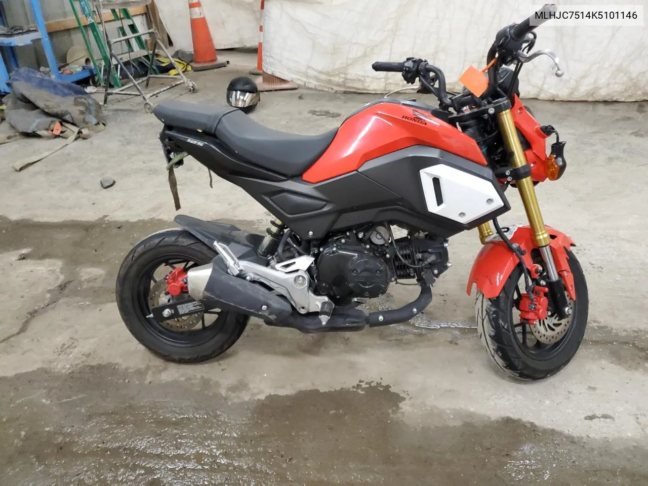 2019 Honda Grom 125 VIN: MLHJC7514K5101146 Lot: 66872124