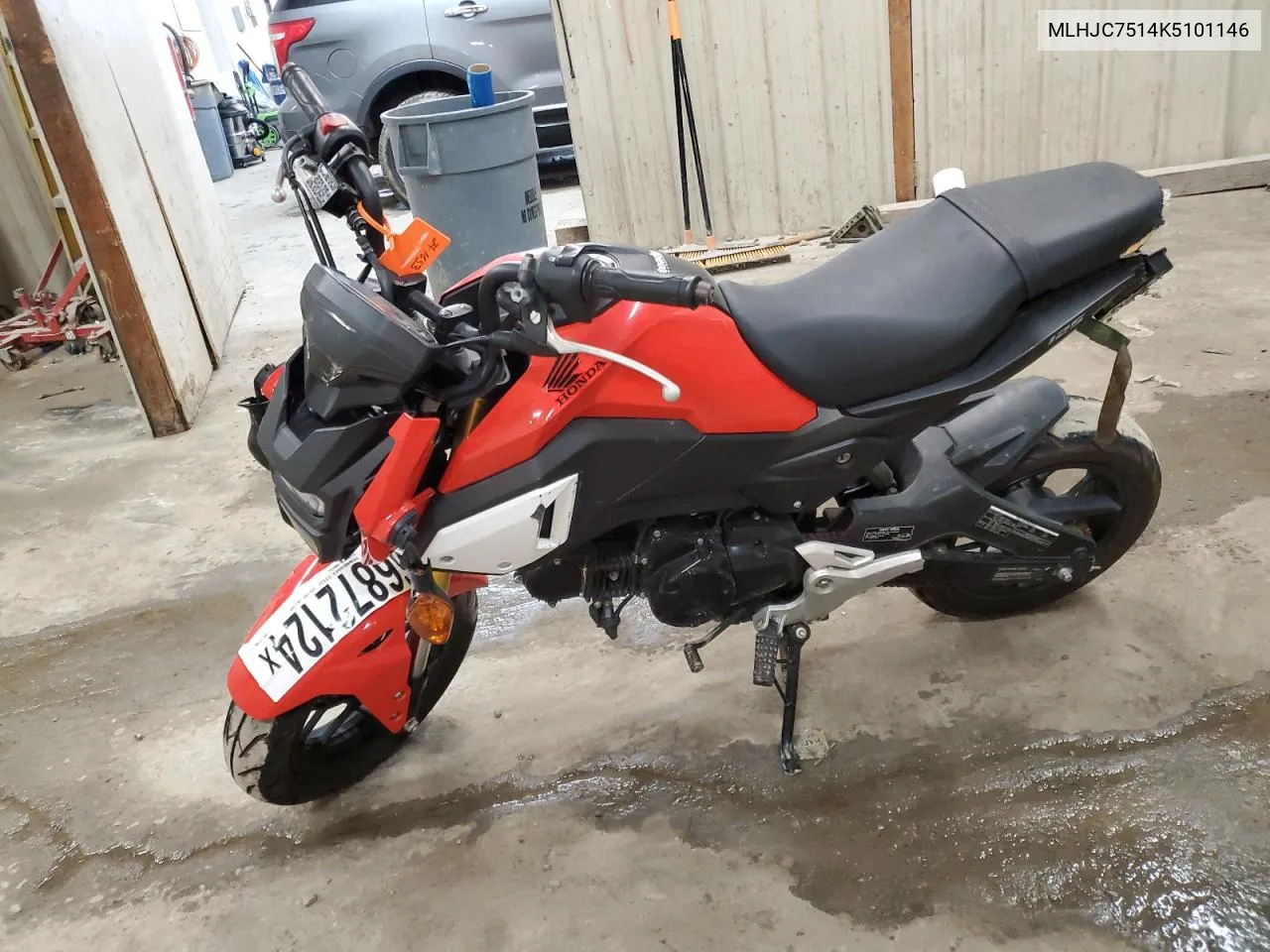 2019 Honda Grom 125 VIN: MLHJC7514K5101146 Lot: 66872124