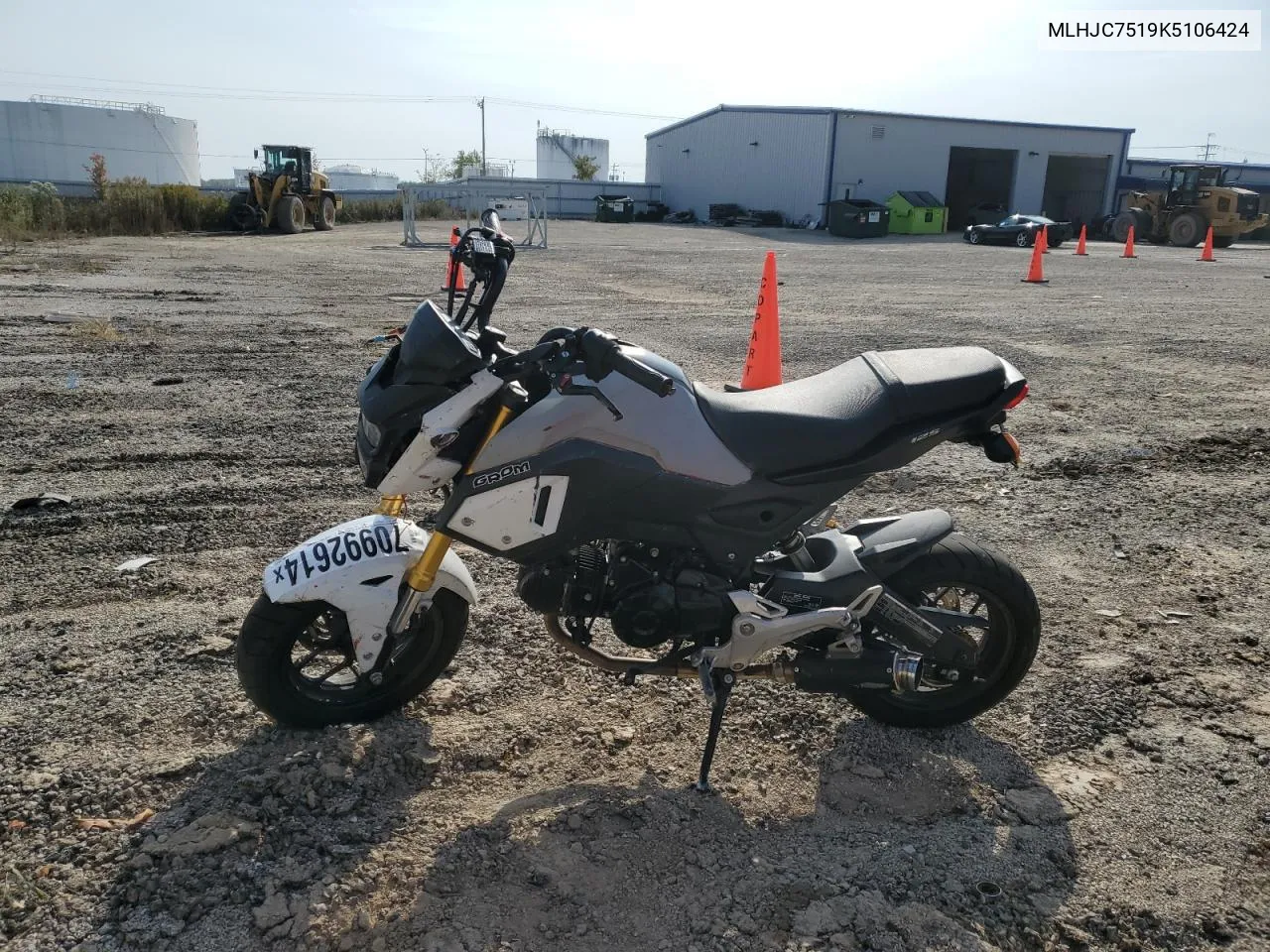 2019 Honda Grom 125 VIN: MLHJC7519K5106424 Lot: 70992614