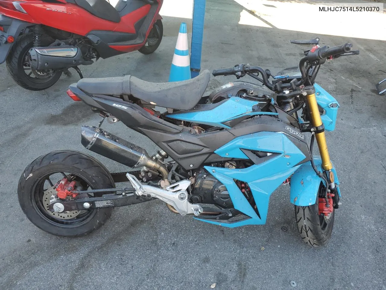 2020 Honda Grom 125 VIN: MLHJC7514L5210370 Lot: 74591674