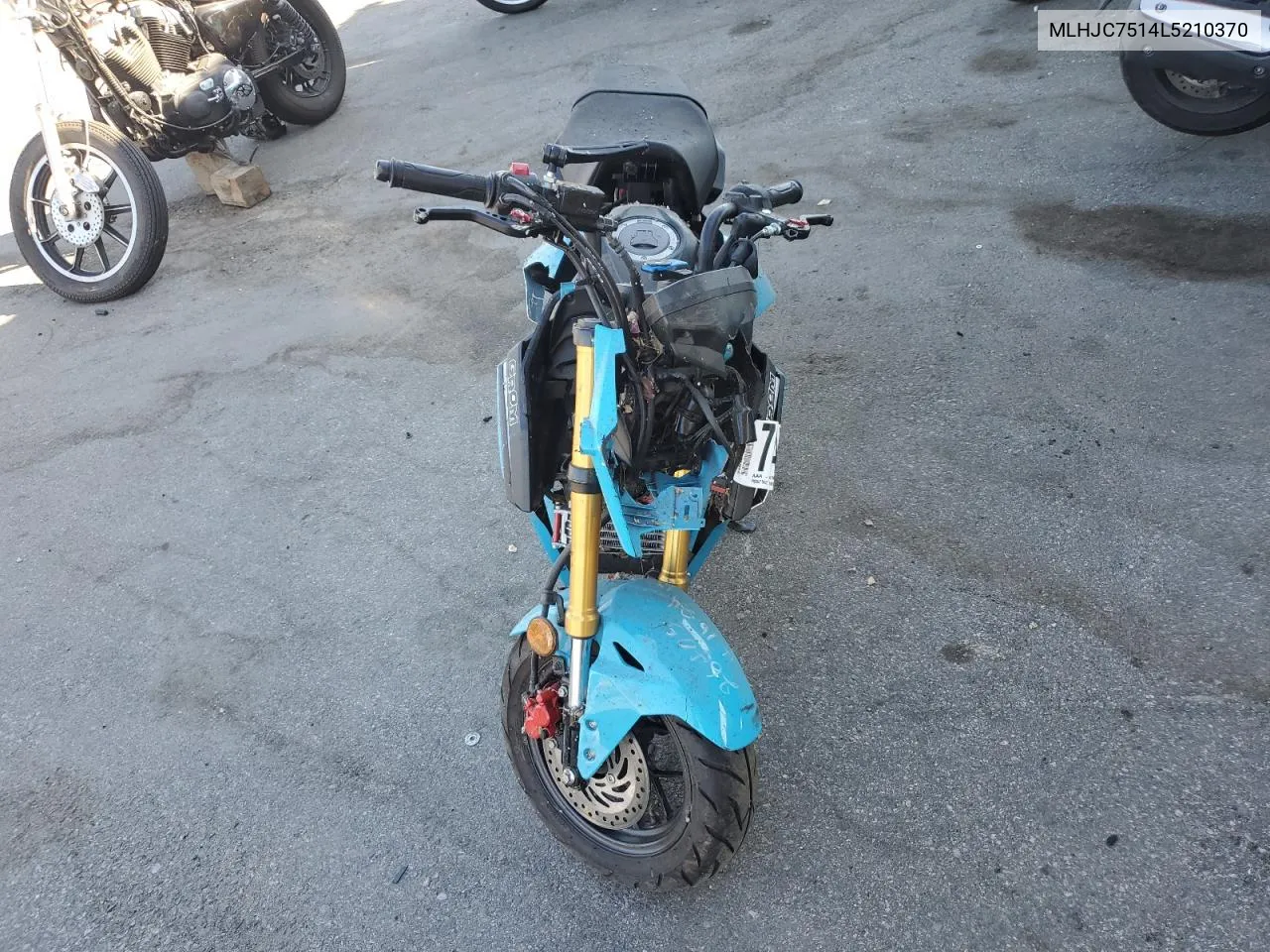 2020 Honda Grom 125 VIN: MLHJC7514L5210370 Lot: 74591674