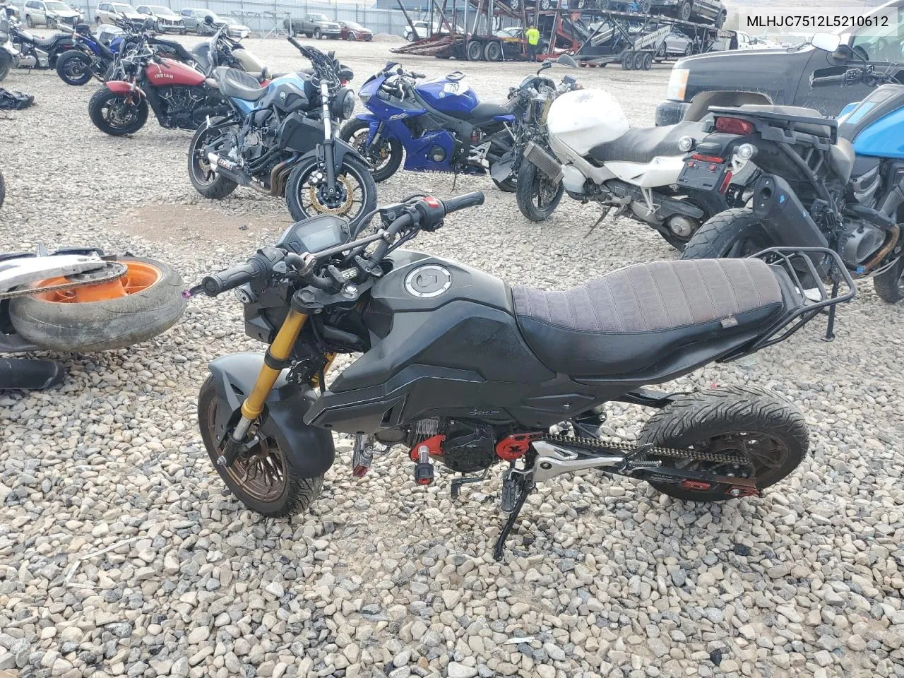 2020 Honda Grom 125 VIN: MLHJC7512L5210612 Lot: 76705964