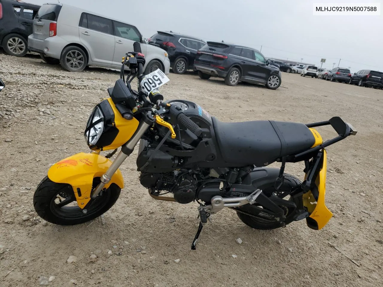 2022 Honda Grom 125 VIN: MLHJC9219N5007588 Lot: 56030264