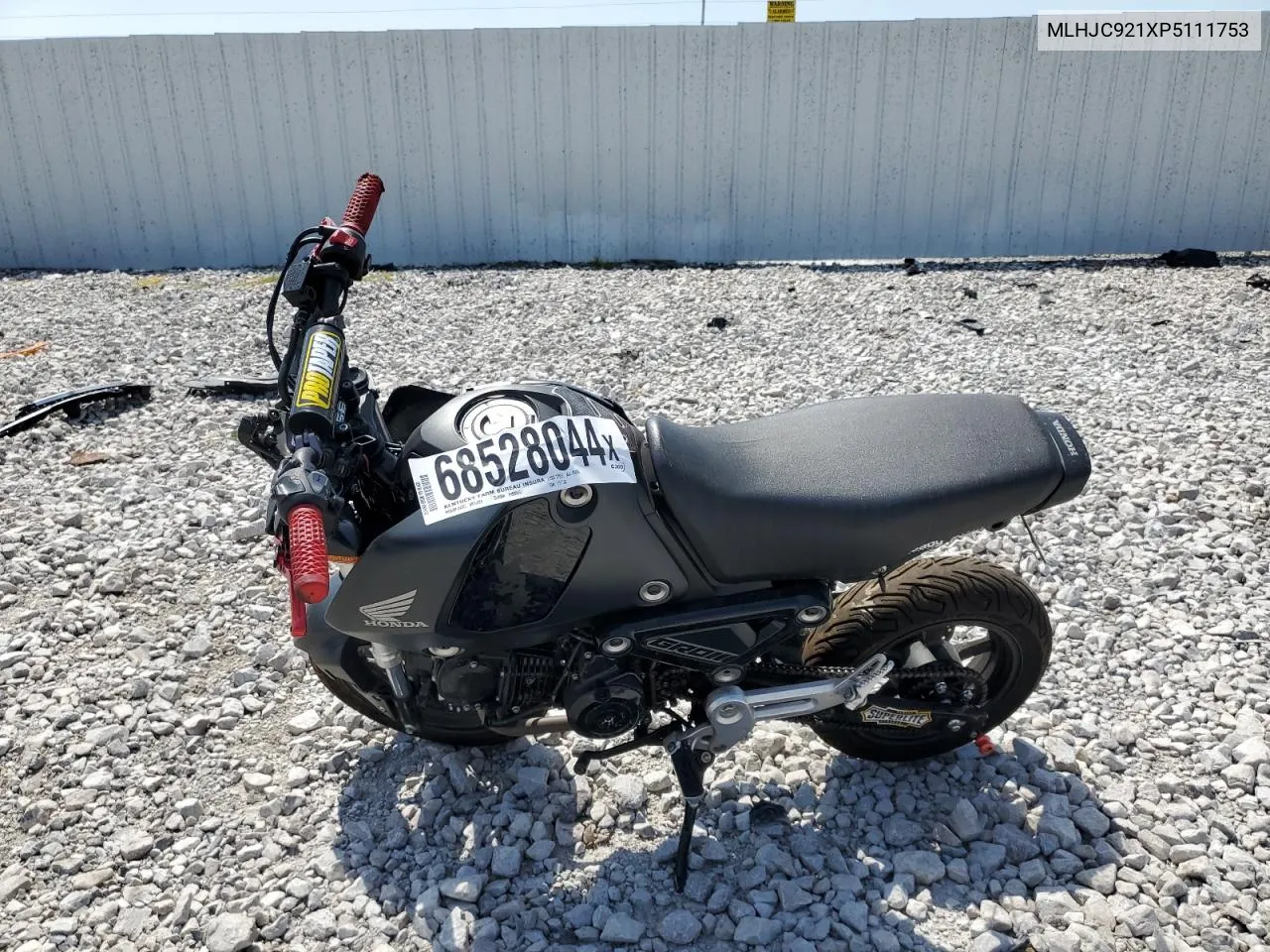 2023 Honda Grom 125 VIN: MLHJC921XP5111753 Lot: 68528044