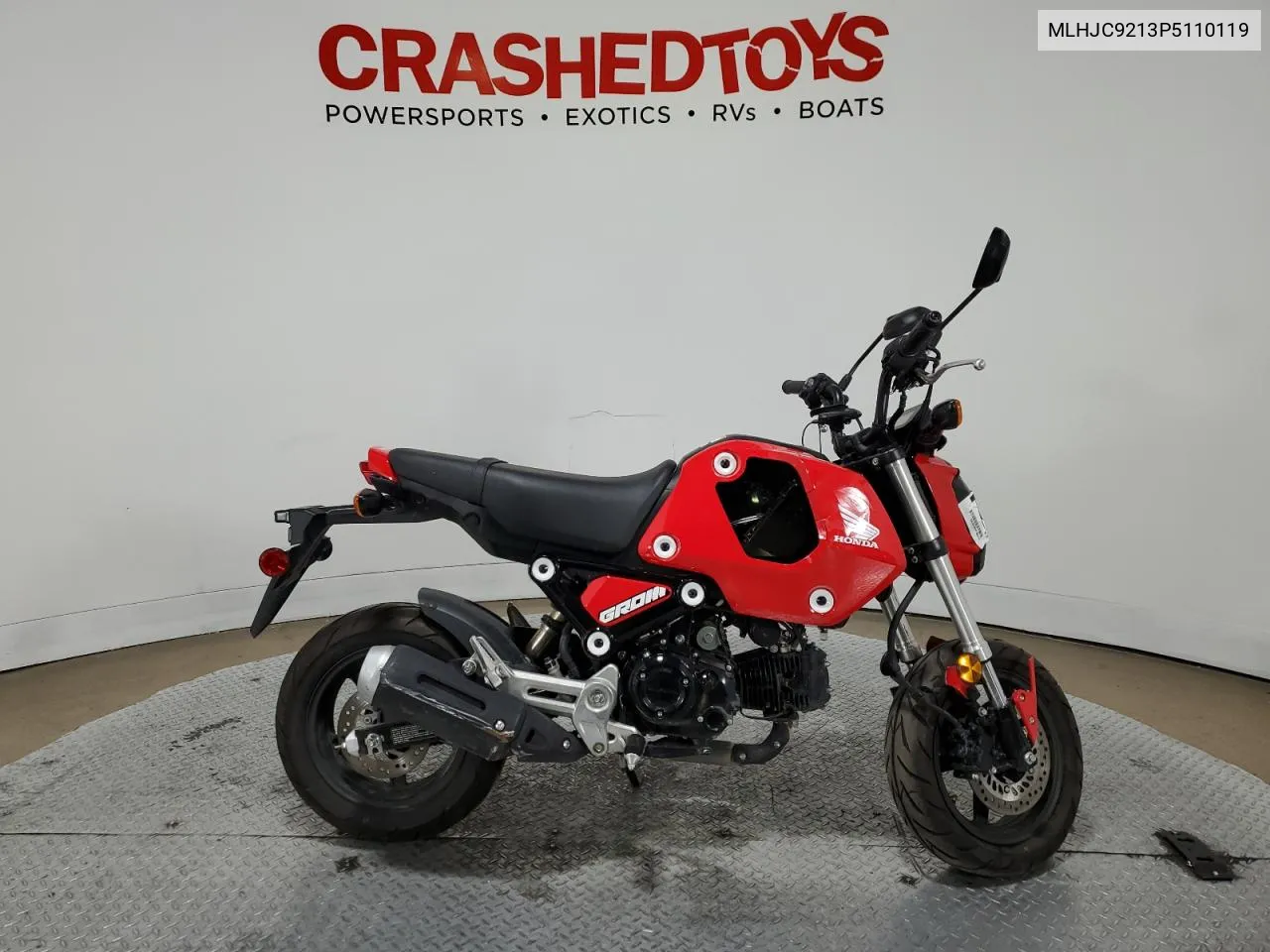 2023 Honda Grom 125 VIN: MLHJC9213P5110119 Lot: 73285254