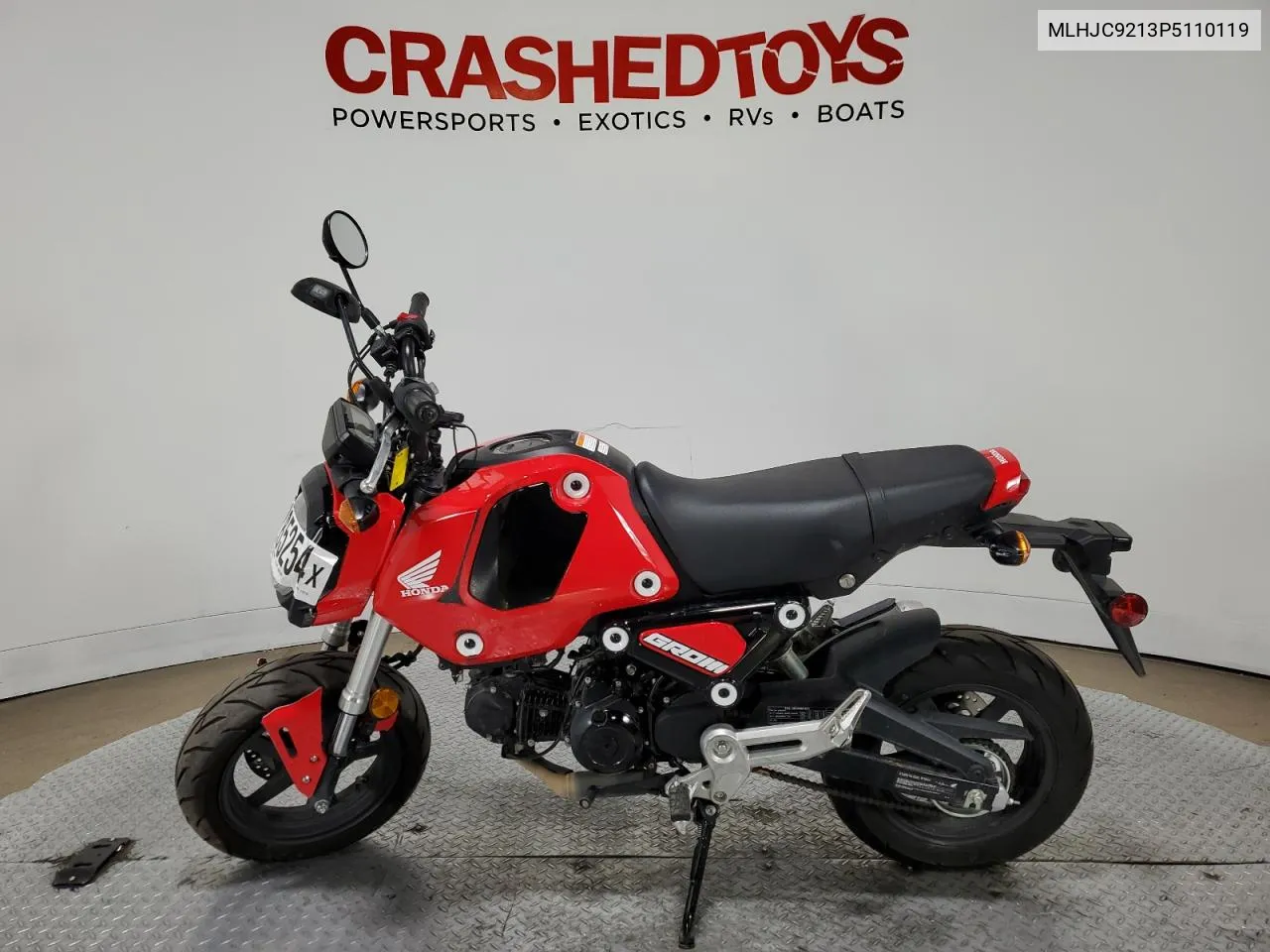 2023 Honda Grom 125 VIN: MLHJC9213P5110119 Lot: 73285254