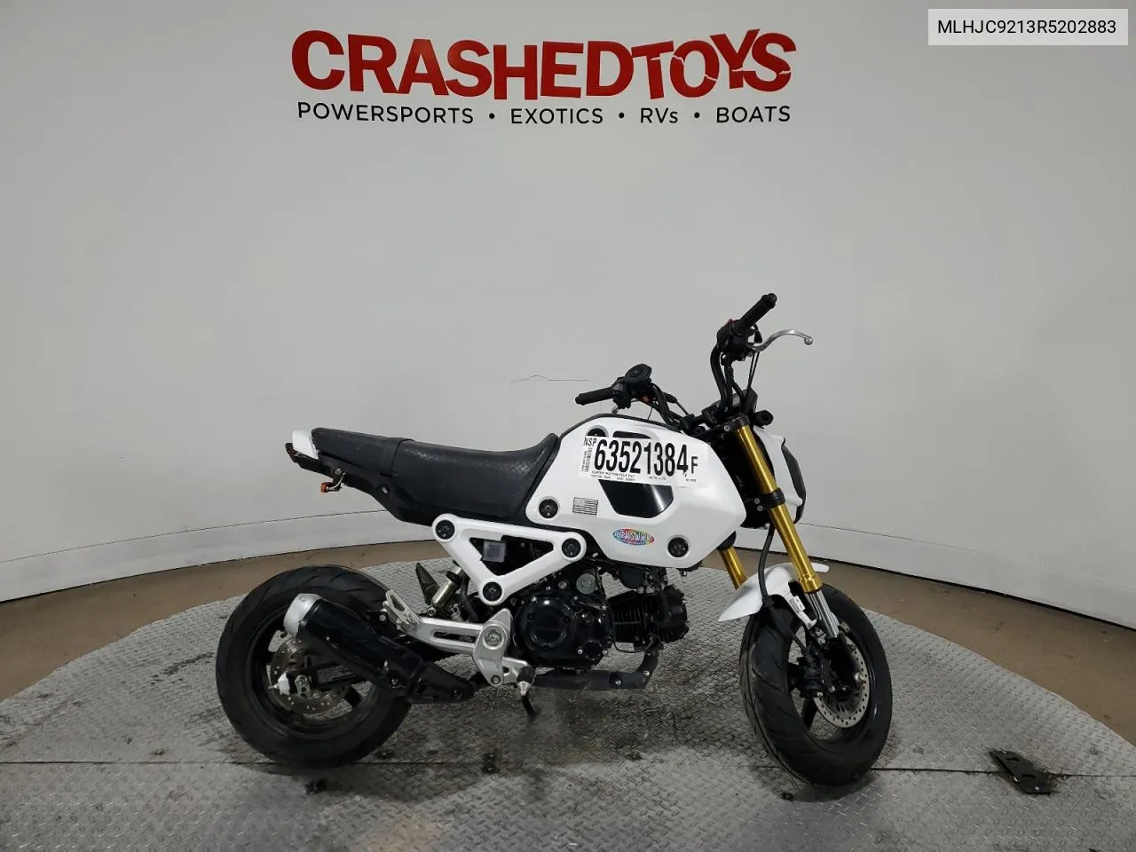 2024 Honda Grom 125 VIN: MLHJC9213R5202883 Lot: 63521384