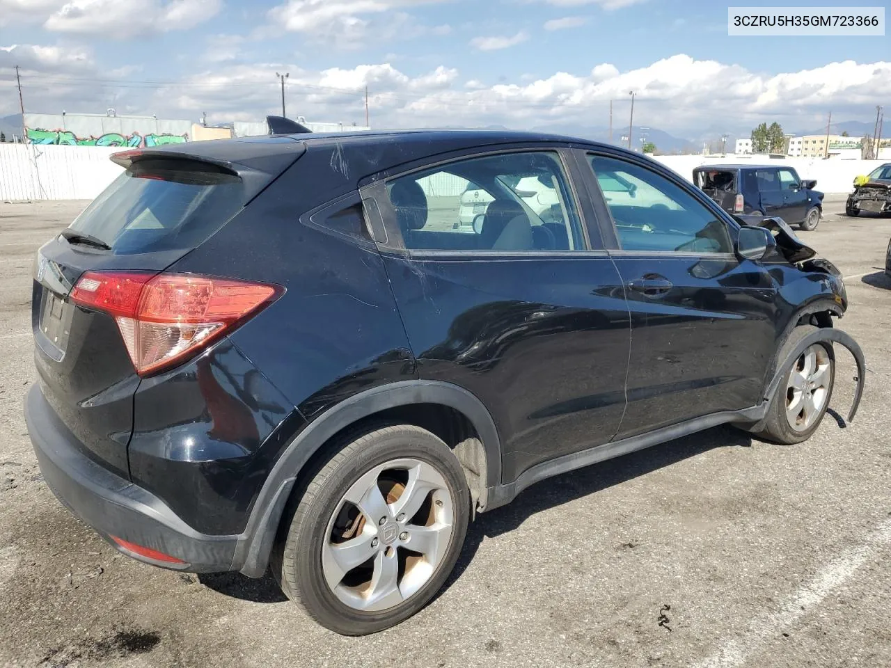 2016 Honda Hr-V Lx VIN: 3CZRU5H35GM723366 Lot: 45470384