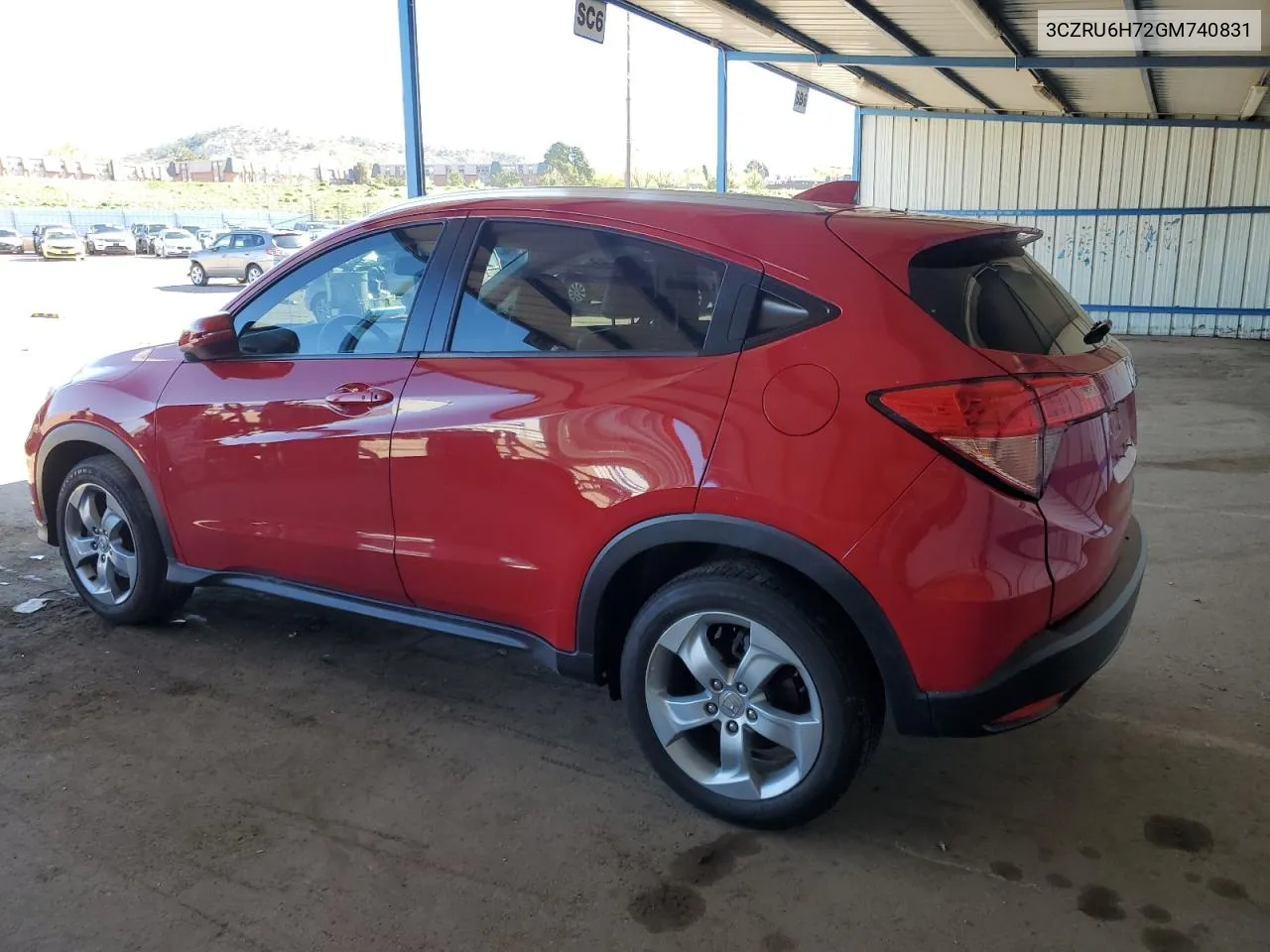 3CZRU6H72GM740831 2016 Honda Hr-V Exl