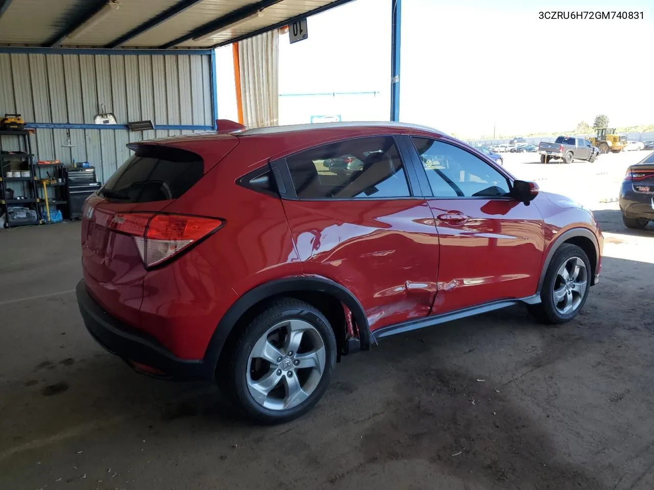 2016 Honda Hr-V Exl VIN: 3CZRU6H72GM740831 Lot: 53097104