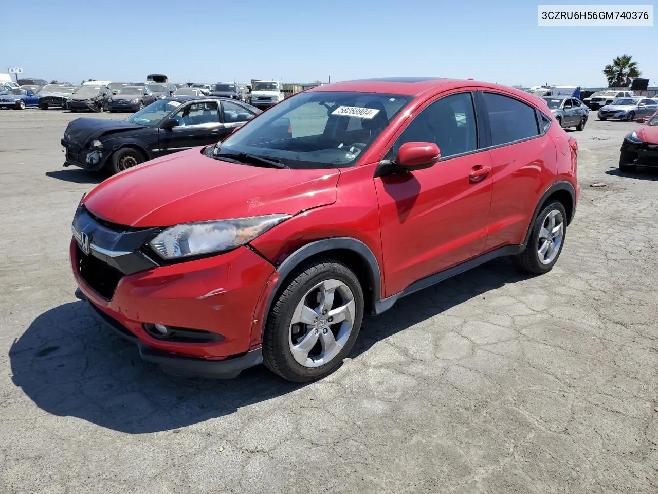 3CZRU6H56GM740376 2016 Honda Hr-V Ex